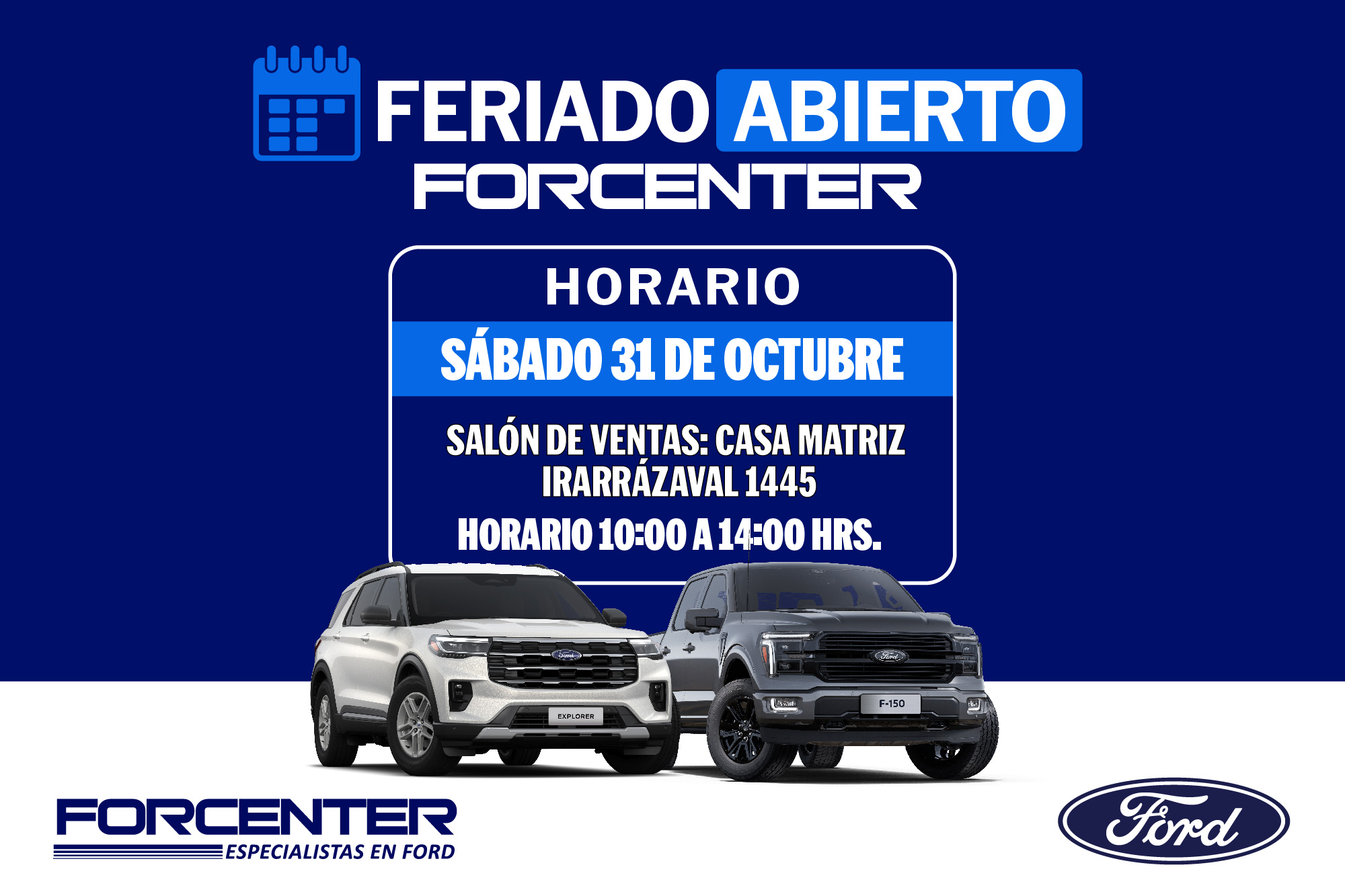 Feriado Abierto FORCENTER